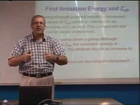 Lecture 17: Periodic Properties  of the Elements (2)