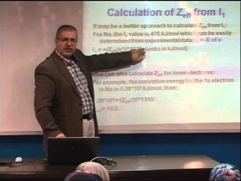 Lecture 18: Periodic Properties  of the Elements (3)
