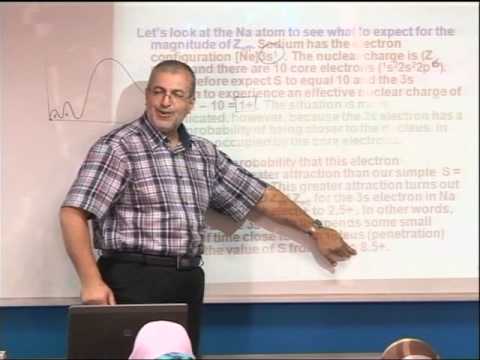 Lecture 16: Periodic Properties of the Elements (1)