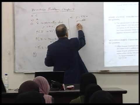 Lecture 20: Chapter 7:  Sampling Distribution Practice Problems 1