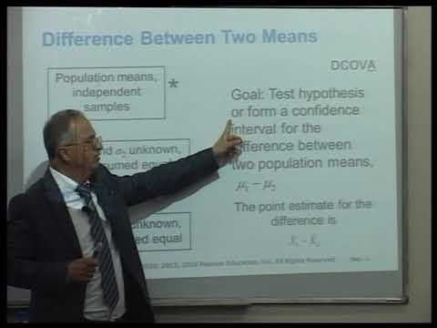 Lecture 22: 10.1 Comparing the Means of Two Independent Populations